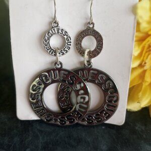 Guess double circle earrings